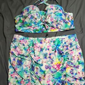 Torrid Watercolor Twist Front 👙 Set